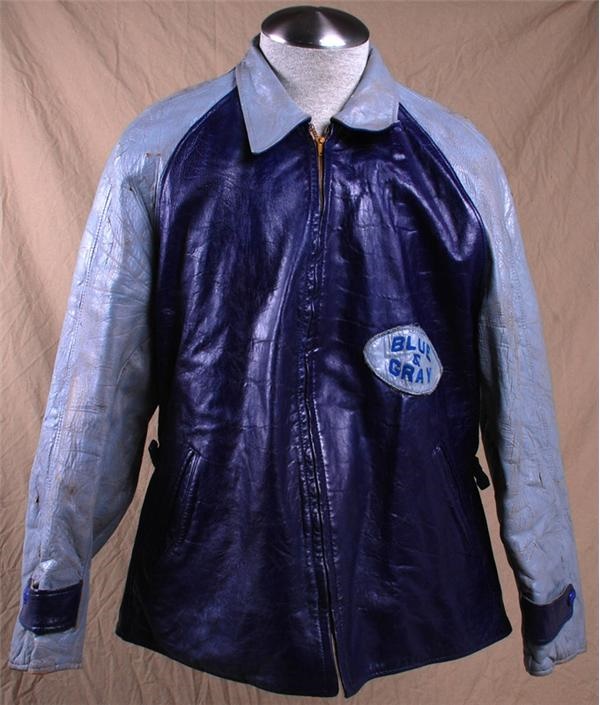 - 1948 Johnathan Jenkins Blue-Gray Football Game Used Leather Jacket