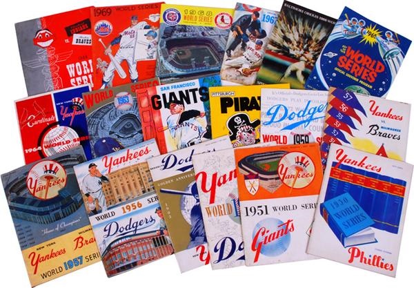 - 1948-1969 Baseball World Series Programs (18)
