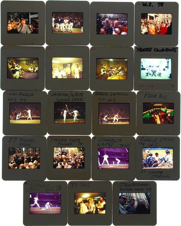 - 1977 and 1978 New York Yankees World Series Color Slides (19)