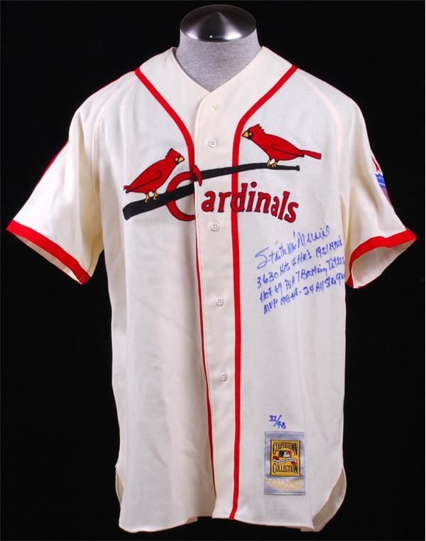 Stan Musial Signed Cardinals Baseball Stat Jersey Ltd. Ed. COA