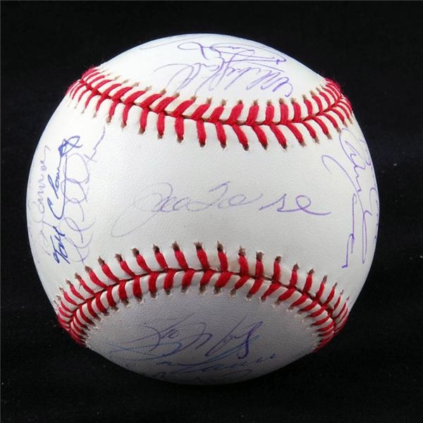 2000 World Series New York Yankees Team Signed Baseball STEINER