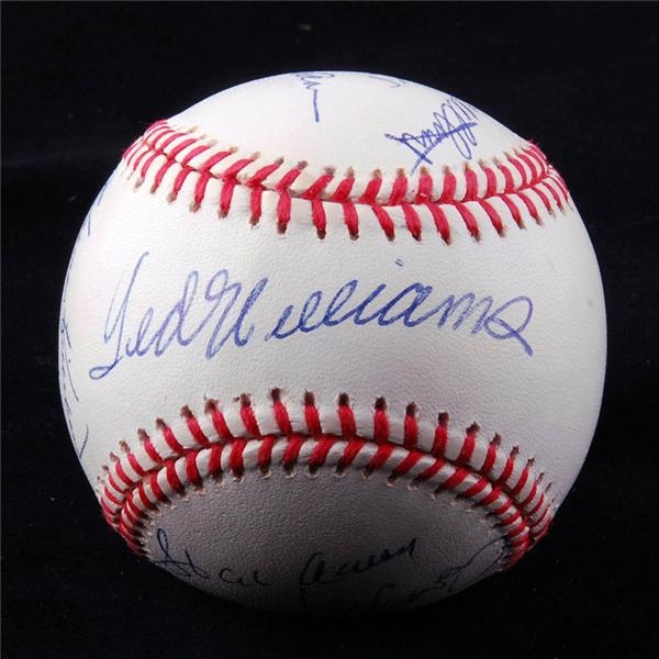 Baseball Autographs - 500 Home Run Hitters Signed Baseball STEINER