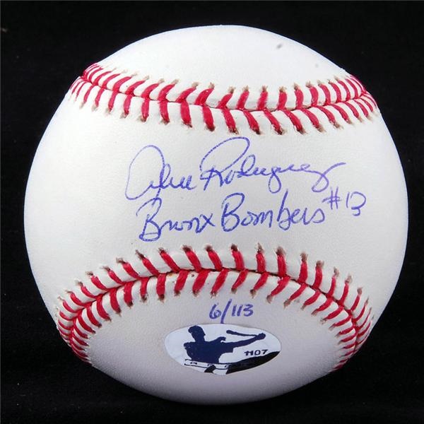 Baseball Autographs - Alex Rodriguez "Bronx Bombers #13" Ltd. Ed. Signed Baseball w/ COA