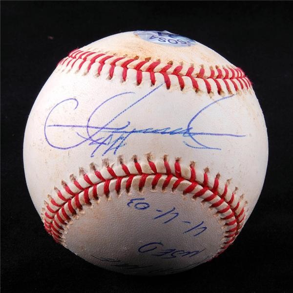 Baseball Autographs - Sammy Sosa Signed & 500th HR Game Used Baseball w/ LOA