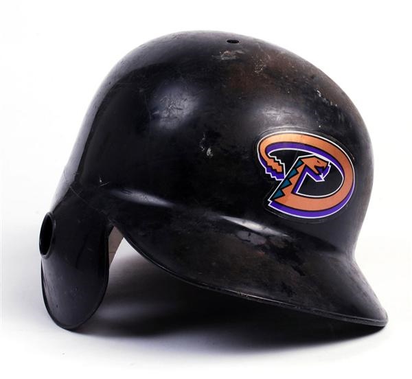 Baseball Equipment - Shawn Green Arizona Diamondbacks Game Used Batting Helmet