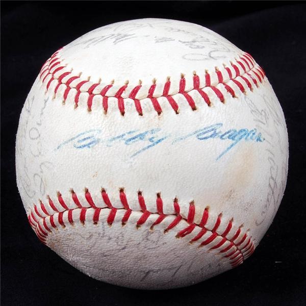 Baseball Autographs - 1963 Milwaukee Braves Team Signed Baseball