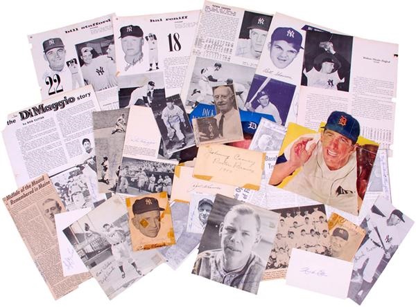 Baseball Autographs - 1950's &amp; 1960's NY Yankee &amp; More Autographs (75)
