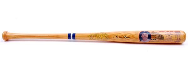 Baseball Autographs - Pee Wee Reese Signed Cooperstown Famous Player Photo Baseball Bat