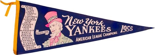 - 1955 New York Yankees American League Champions Pennant