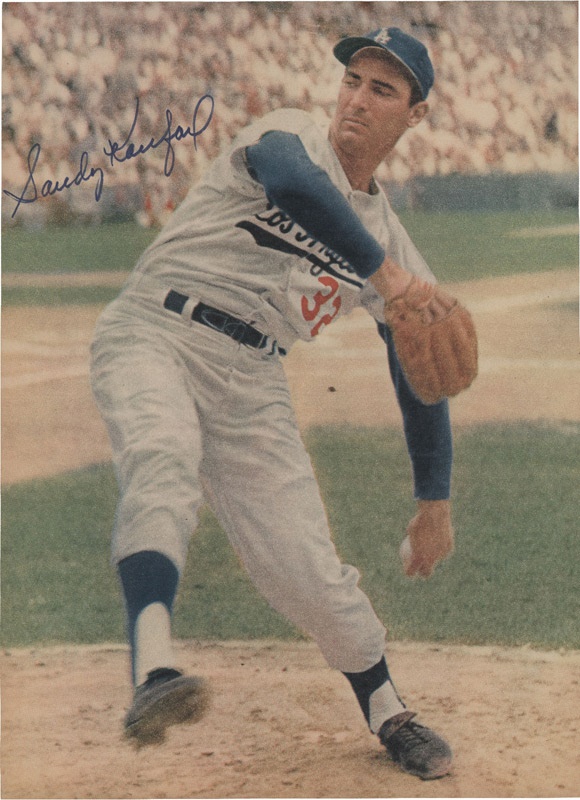 Baseball Autographs - Sandy Koufax Vintage Signed Photo