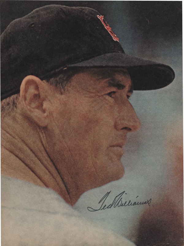 Baseball Autographs - Ted Williams Vintage Signed Photo