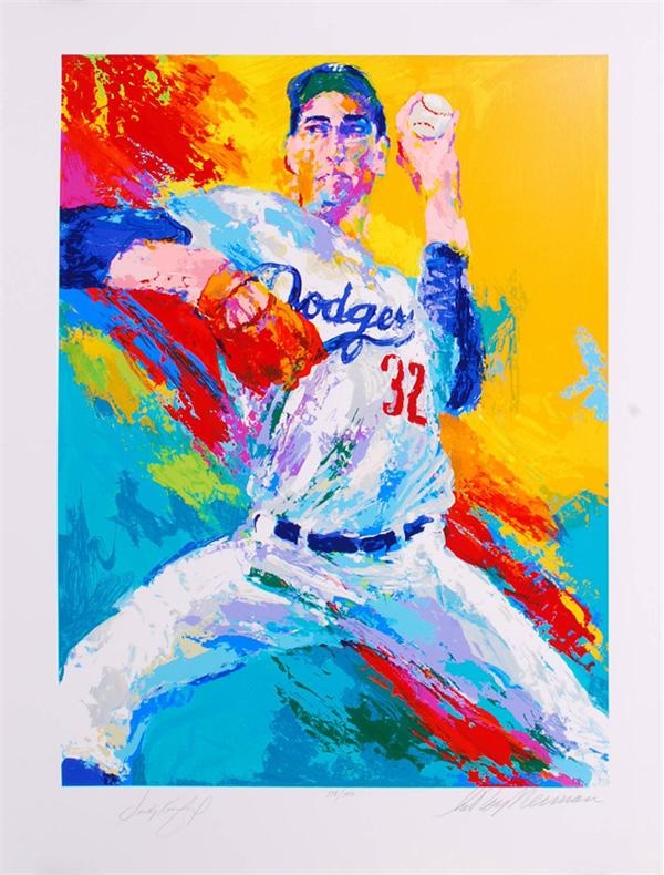 Sandy Koufax Limited Edition Signed Leroy Neiman Serigraph
