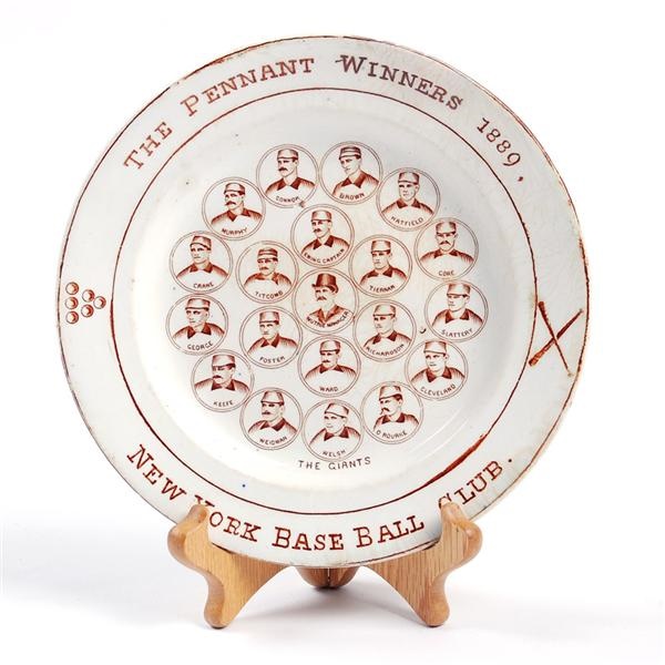 1889 New York Base Ball Club Plate