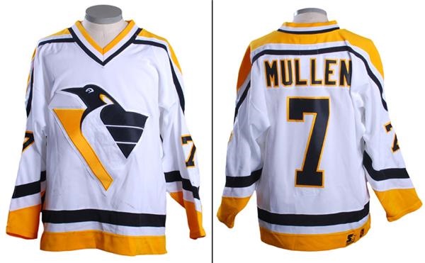 - 1996-97 Joe Mullen Pittsburgh Penguins Game Worn Jersey