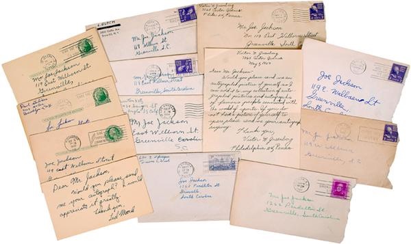 Joe Jackson Collection of "Fan Letters" from his Estate