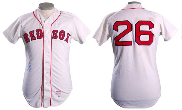 Baseball Equipment - 1983 Wade Boggs Autographed Game Used Home Red Sox Jersey