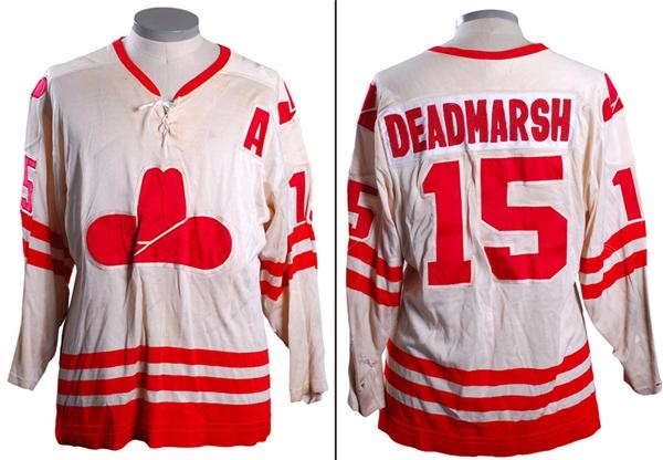 - Circa 1975-76 Butch Deadmarsh Calgary Cowboys WHA Game Worn 
Jersey