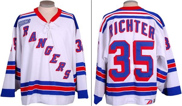 - 1999-00 Mike Richter New York Rangers Game Worn Jersey