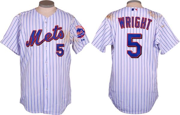 - 2006 David Wright Game Used New York Mets Jersey