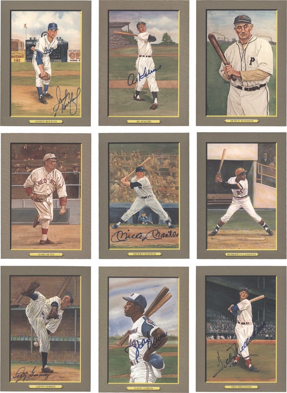 Baseball Autographs - Perez Steele Great Moments #3100 Complete Set With (38) Signed