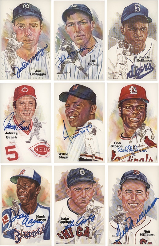 Complete Perez-Steele Post Card Set Number  357 with 73 Signed