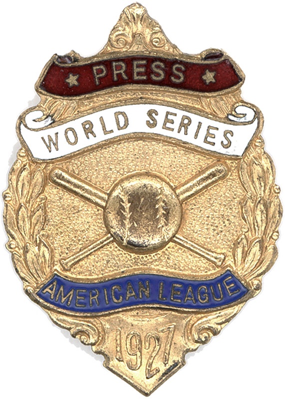 - 1927 New York Yankees World Series Press Pin