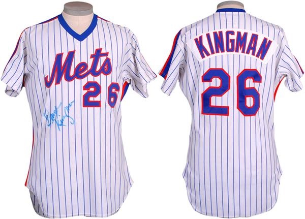 - 1983 Dave Kingman New York Mets Game Used Baseball Jersey