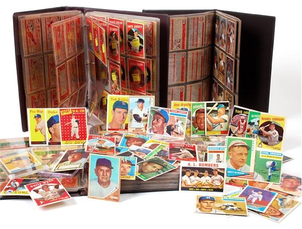 1950's-1960's Shoe Box Collection of Topps, Bowman and Fleer Baseball Cards (500+)