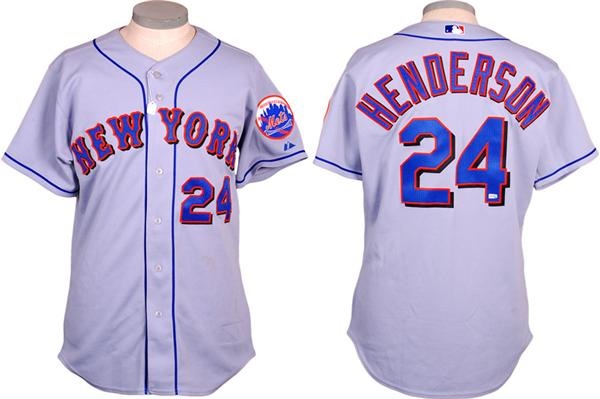 - Rickey Henderson NY Mets Jersey Worn During Tom Glavine's 300 Win Game