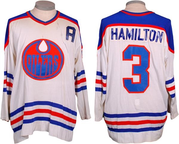 - Mid-1970's Al Hamilton Edmonton Oilers WHA Game Worn Jersey
