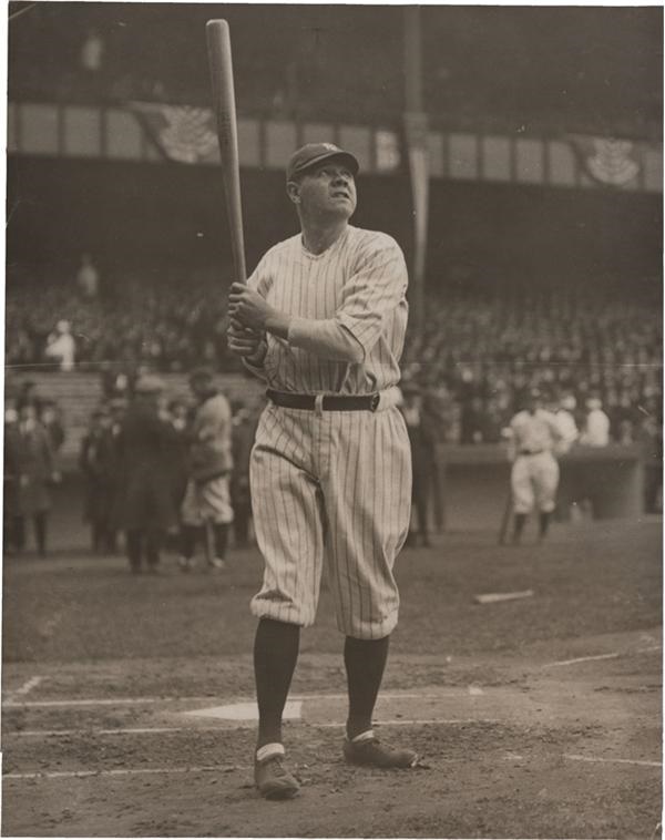 - Circa 1923 Babe Ruth Yankee Stadium Photograph
