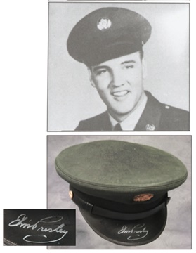 - 1960 Elvis Presely G.I. Blues Signed Prop Hat