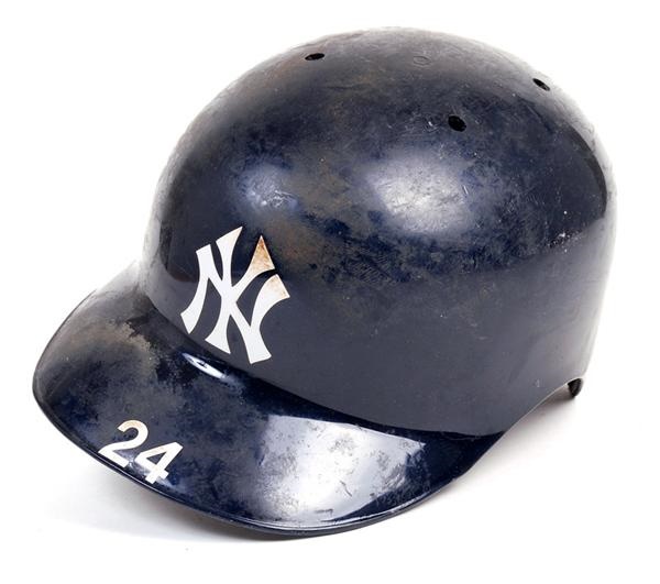 NY Yankees, Giants & Mets - Tino Martinez Yankees Game Used Batting Helmet