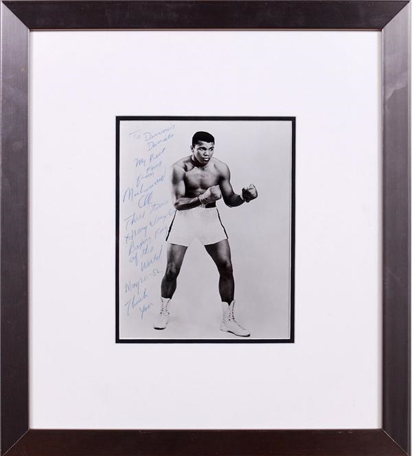 - Muhammad Ali Signed Photo with Lengthy Inscription