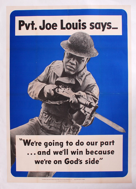 Muhammad Ali & Boxing - 1942 Joe Louis One Sheet Military Poster