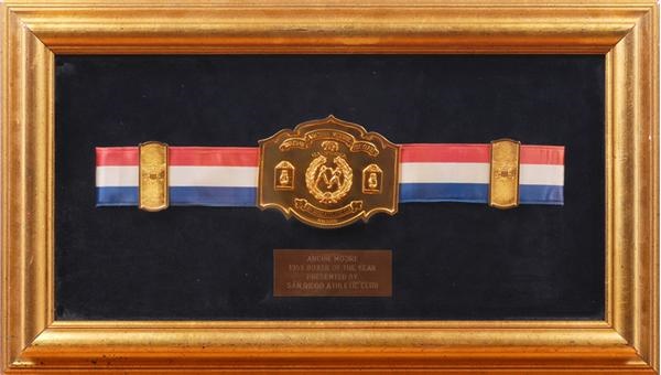 - 1952 Archie Moore Boxer of the Year Award Belt