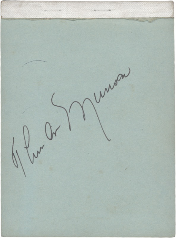 - Thurman Munson Signed Autograph Album