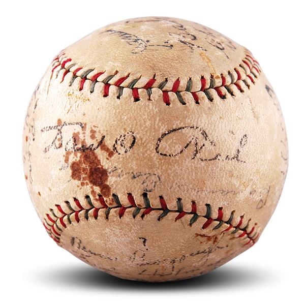 1924 New York Yankees Team Signed Baseball