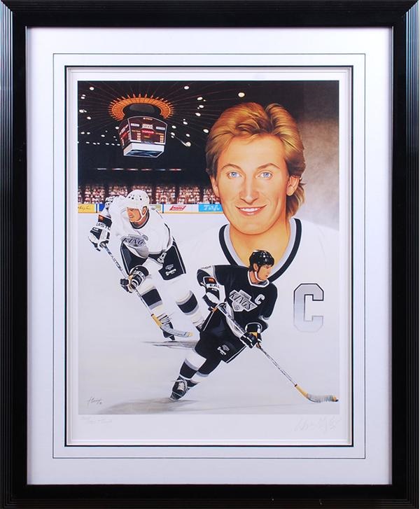 Wayne Gretzky Signed Limited Edition 2,000th Point Lithograph