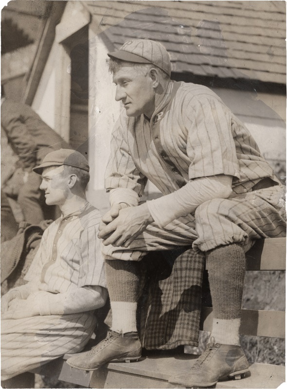 Honus Wagner on the Bench circa 1910