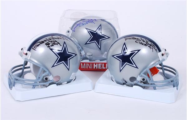 Autographs Football - (24) Randy White HOF 94 Signed Cowboys Mini Helmets