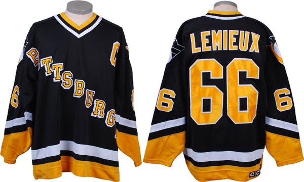 - 1995-96 Mario Lemieux Pittsburgh Penguins Game Worn Jersey