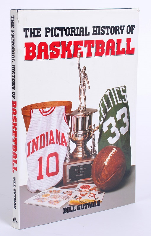 Memorabilia-Basketball - Basketball Hardcover Book with 14 Hall of Famer Signatures