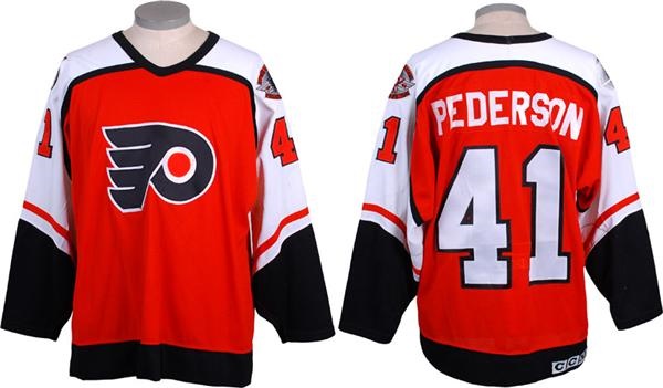 - 1991-92 Mark Pederson Philadelphia Flyers Game Worn Jersey