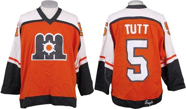 - 1982-83 Brian Tutt Maine Mariners AHL Game Worn Jersey
