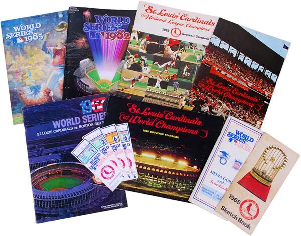 - St. Louis Cardinals World Series Programs, Tickets, Media Guides & Yearbooks (12)