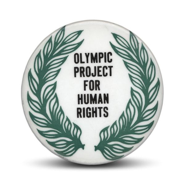 - 1968 "Olympic Project For Human Rights" Civil Rights Political Button