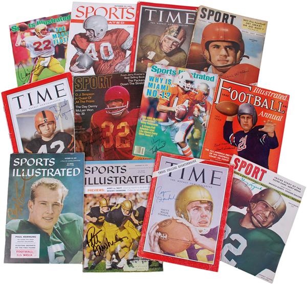 - Amazing Collection of Heisman Trophy Winner Signed Magazines (50+)