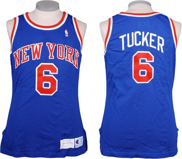 - 1990 Trent Tucker New York Knicks Game Used Jersey