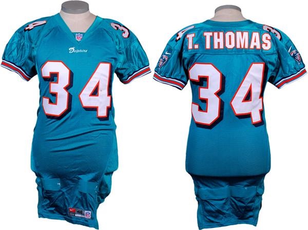 - 2000 Thurman Thomas Game Used Miami Dolphins Jersey